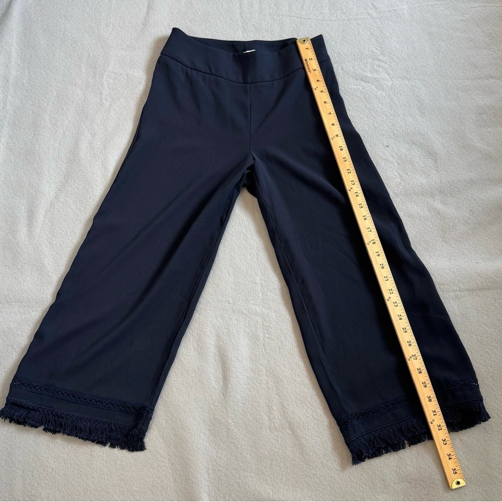 Carolina Belle Charcoal Fringe Pants | Size 2 | Boho Chic Statement Trousers - Picture 6 of 12